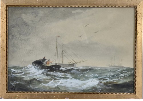 Boats off yarmouth - boats,