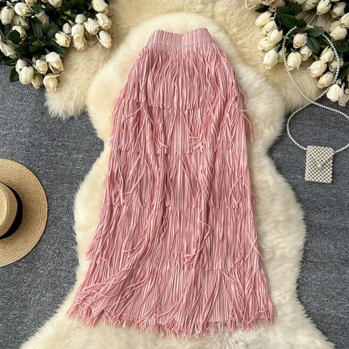 Lady tassel midi skirt - lady,