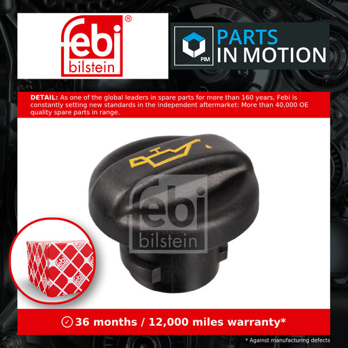 Oil filler cap fits - oil, bmw