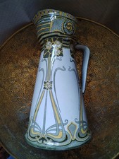 Large 14" Antique Royal Doulton Aubrey art nouveau pitcher