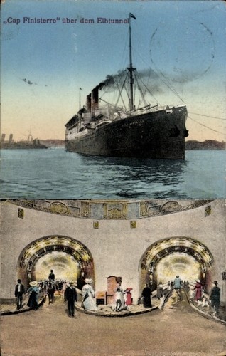 Postcard hamburg pauli - hamburg, st.