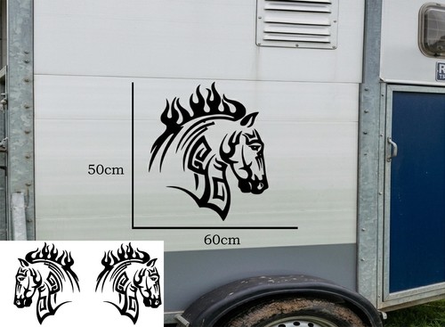 Tribal horse head sticker for - horse,
