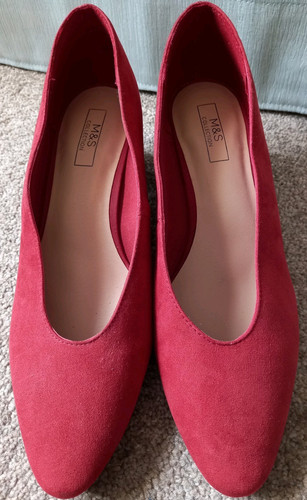 Marks spencer red suede - marks,