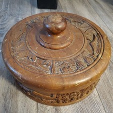 Vintage 12" Round Wooden