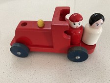 Vintage 70s Wood Toy Train
