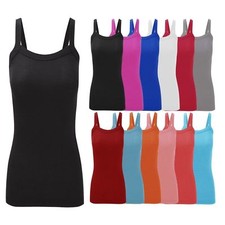   New Ladies Ribbed  Vest Top
