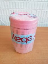 Decorative Round Plant Pots with Matching Trays (8 Pack) Pink Size 10cm