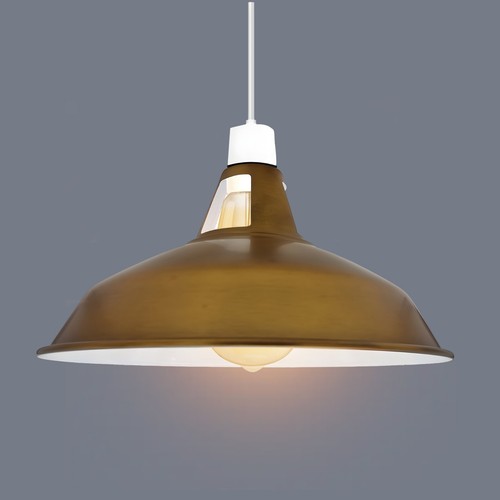 Vintage metal lamp shade - metal,