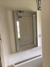 Frameless Mirror with Bevelled Detailing 100x66 From Next