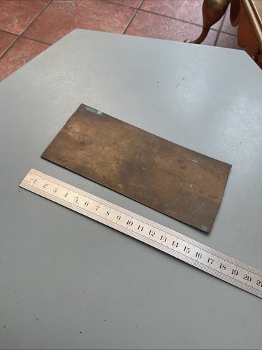 Victorian brass plate 1mm - brass,