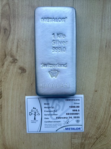 1kg silver bar - 1kg,