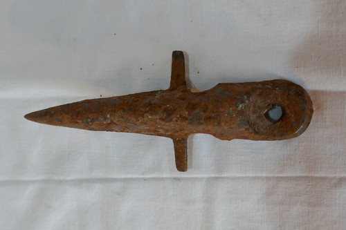 Metal detecting find - detecting, rusty