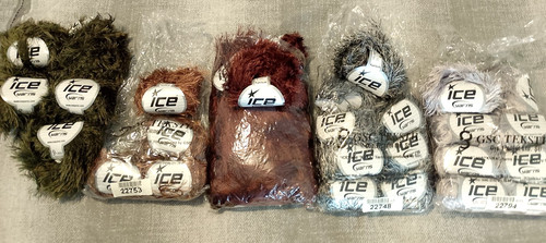 Ice yarn eyelash polyester - ice,
