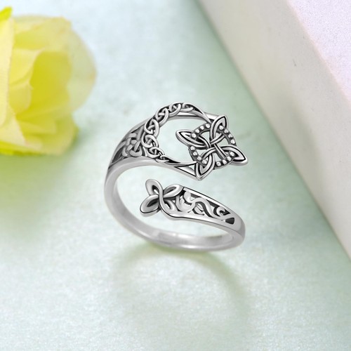Knot ring zinc alloy - ring,