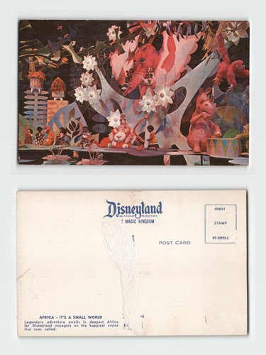 Vintage postcard disneyland - vintage,