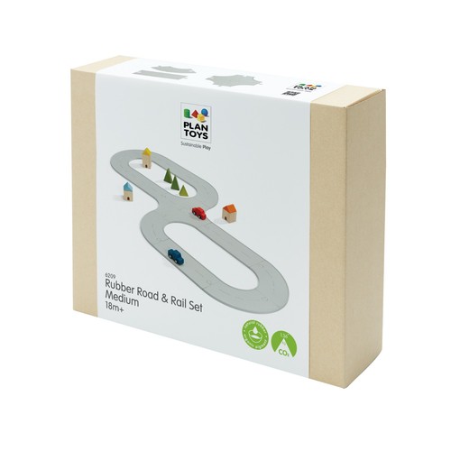 Plantoys road rail - road, rubber