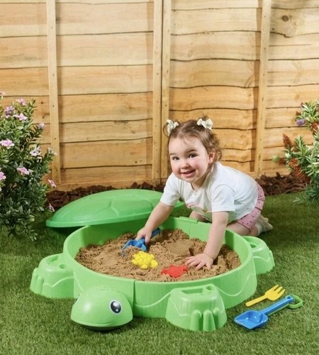 Turtle sandpit with - turtle,