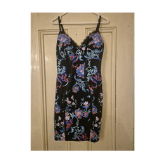 Lipsy Black Floral Embroidered