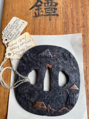 Japanese iron tsuba sword - japanese,