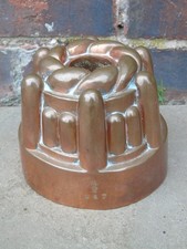Victorian copper jelly mould - a,