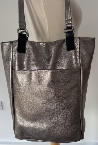 Owen barry pewter leather - pewter, tote