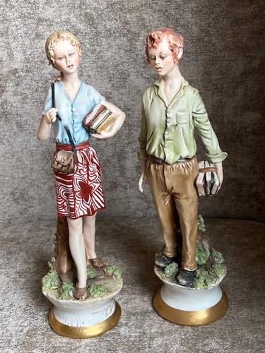 Pair vintage capodimonte - pair, of