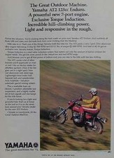 1972 YAMAHA AT2 125 ENDURO Original Motorcycle Ad