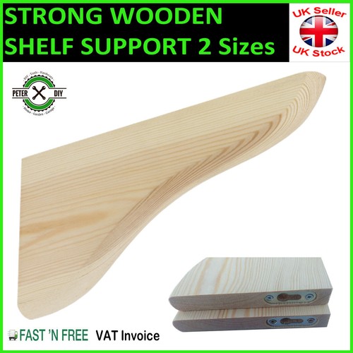 Wooden shelf supports - shelf, brackets
