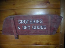 Vintage Wooden Groceries and