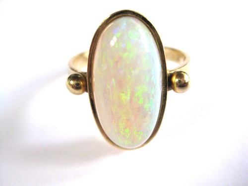 Ring gold 585 with - 585, g