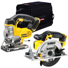 DeWalt DCS331N 18V XR Cordless Jigsaw & DCS391N Circular Saw Body With Tool Bag