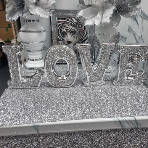 Love sign sparkle silver - love,