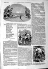 Original Old Antique Print 1844 Burlesque Aladdin Wonderful Lamp Lyceum Theatre