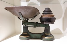 Old vintage kitchen weighing