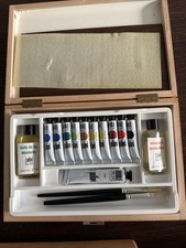 Pebeo Oil Paint Set Wooden Box