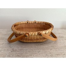 Oblong Wicker Basket