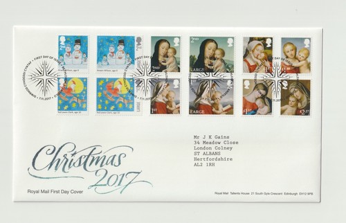 2017 qeii christmas c - christmas, f.d.c