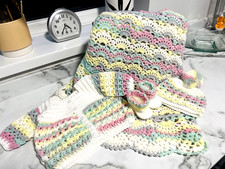 handmade multi coloured lacy