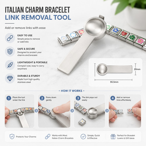 9mm italian charm - 9mm, bracelet