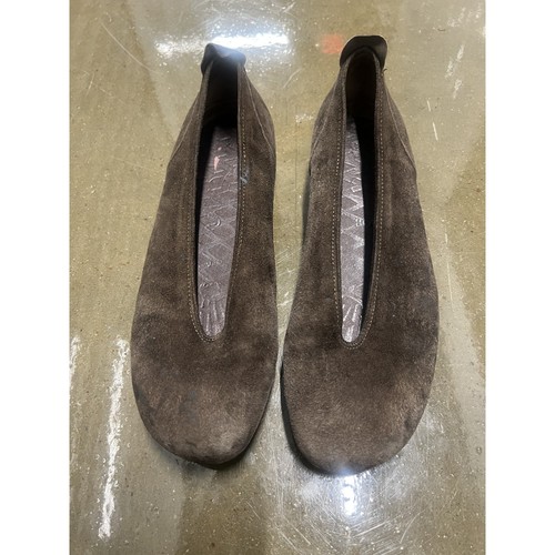 Wolky brown suede - suede, slip