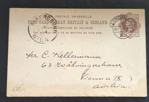 1889 brown upu - 1d, postal
