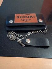 biker wallet chain leather