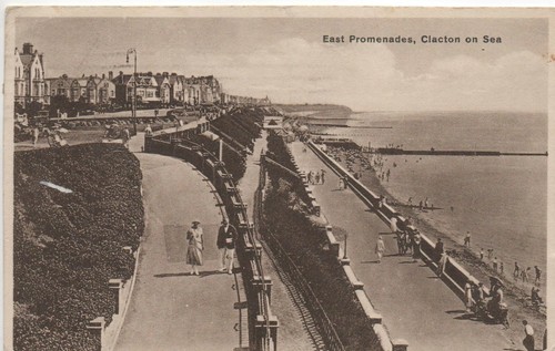 Posted sepia postcard east - sepia,