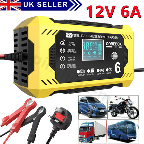 Car battery charger 12v - charger, 6a