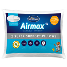 Silentnight Airmax 2 Pack Pillows Super Support Soft Bed Cooling Breathable Mesh