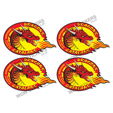 Catalan Dragons Rugby Stickers