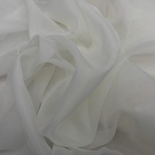 Plain Cream Voile Fabric