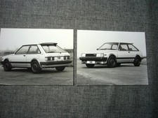 Mazda 323 with TWR body kit press photos x2, 1980s, rare & original, excellent