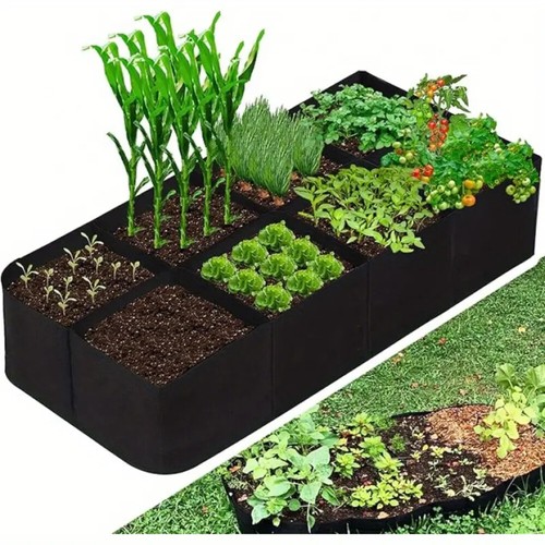 Grid fabric raised bed - fabric,