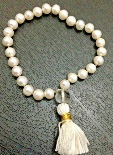 Fresh water white pearl - white, beads
